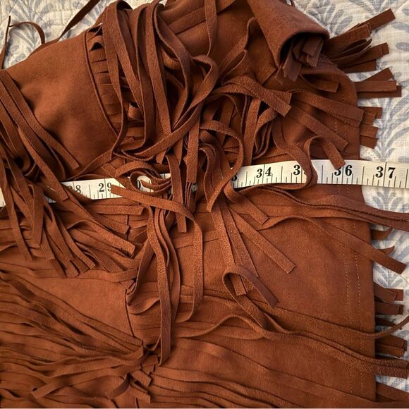 Idyllwind by Miranda Lambert Brixworth Terracotta Fringe Mini Dress - Picture 11 of 15